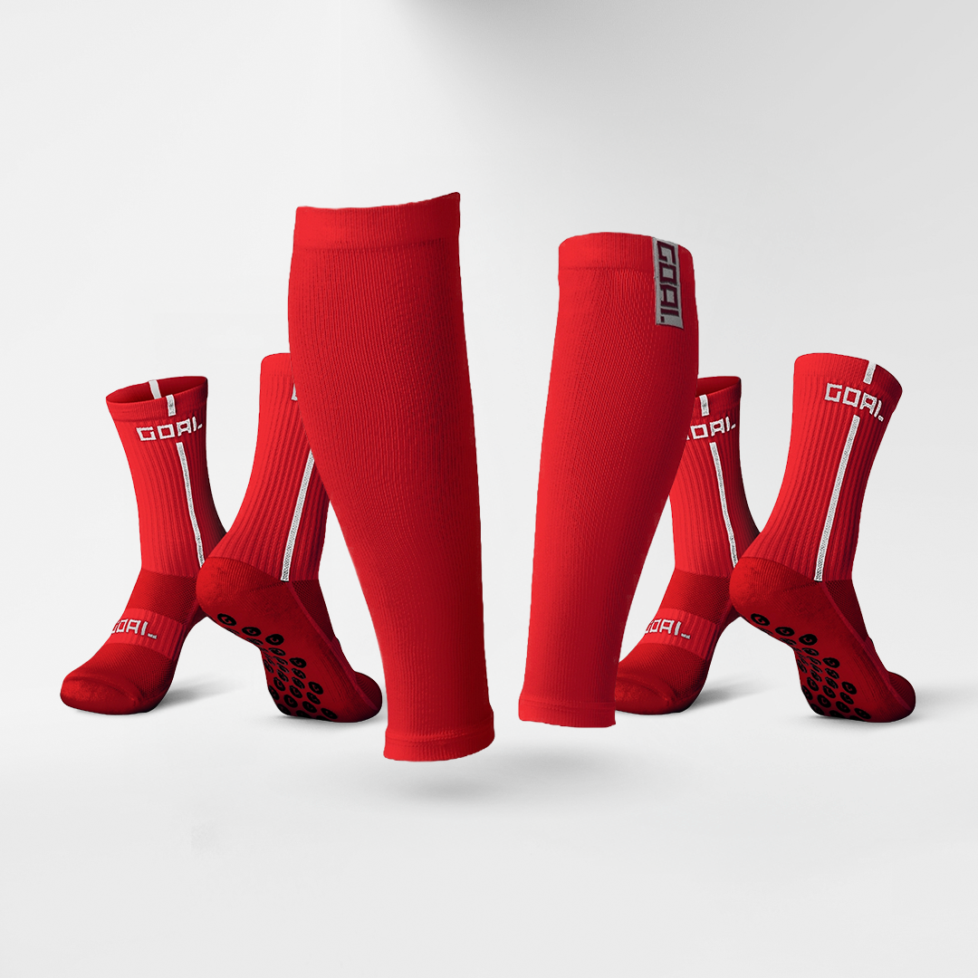GRIP SOCKS x2 + CALF SLEEVES