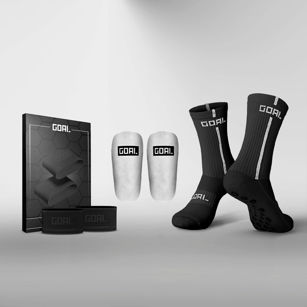 GRIP SOCKS + SHIN GUARDS + PRO TAPES