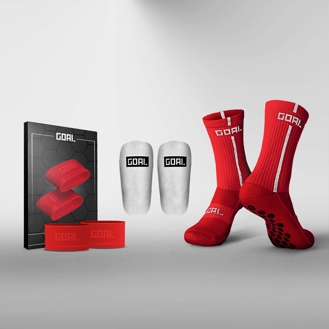 GRIP SOCKS + SHIN GUARDS + PRO TAPES
